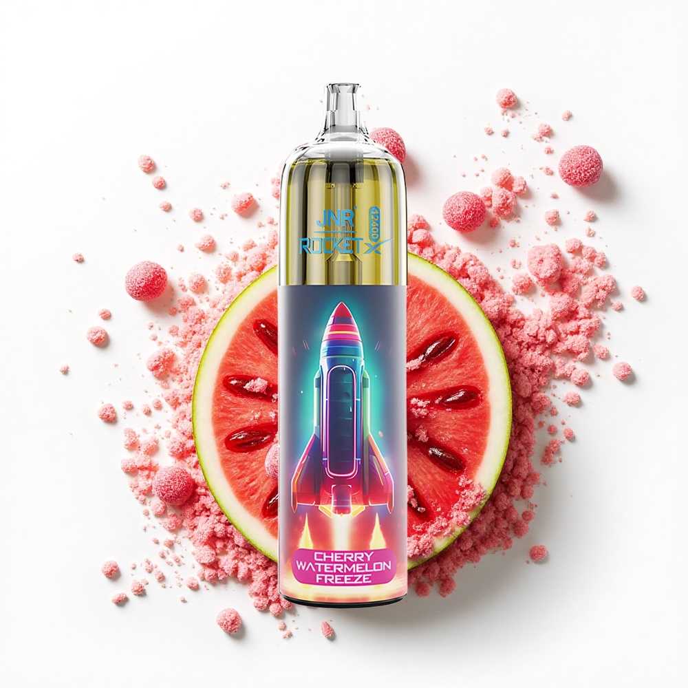 JNR Rocket-X 12400 Wiśniowy Arbuzowy Mroźny z Regulowanym Przepływem Powietrza i Typem-C Szybkiego Ładowania