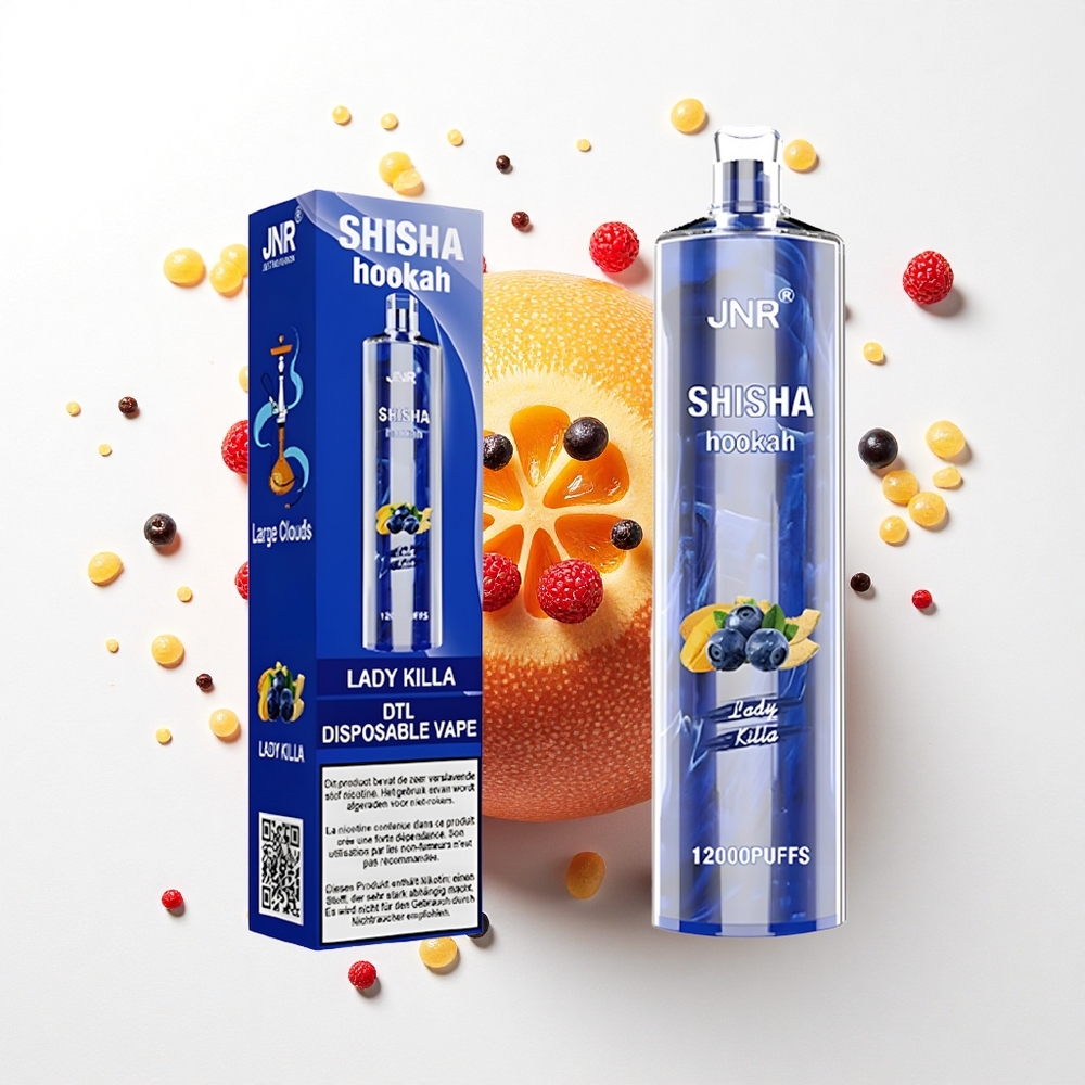 JNR Shisha Hookah 12000 Dama Zabójczyni: 24ml Pojemność, Typ-C Ładowanie