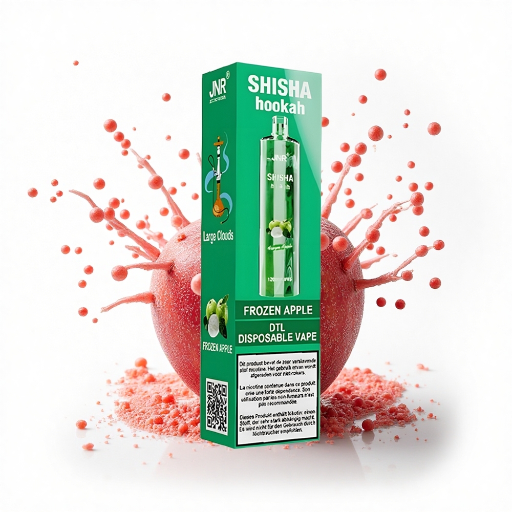 JNR Shisha Hookah 12000 Mrożone Jabłko 750mAh 24ml 0.6 Ohm