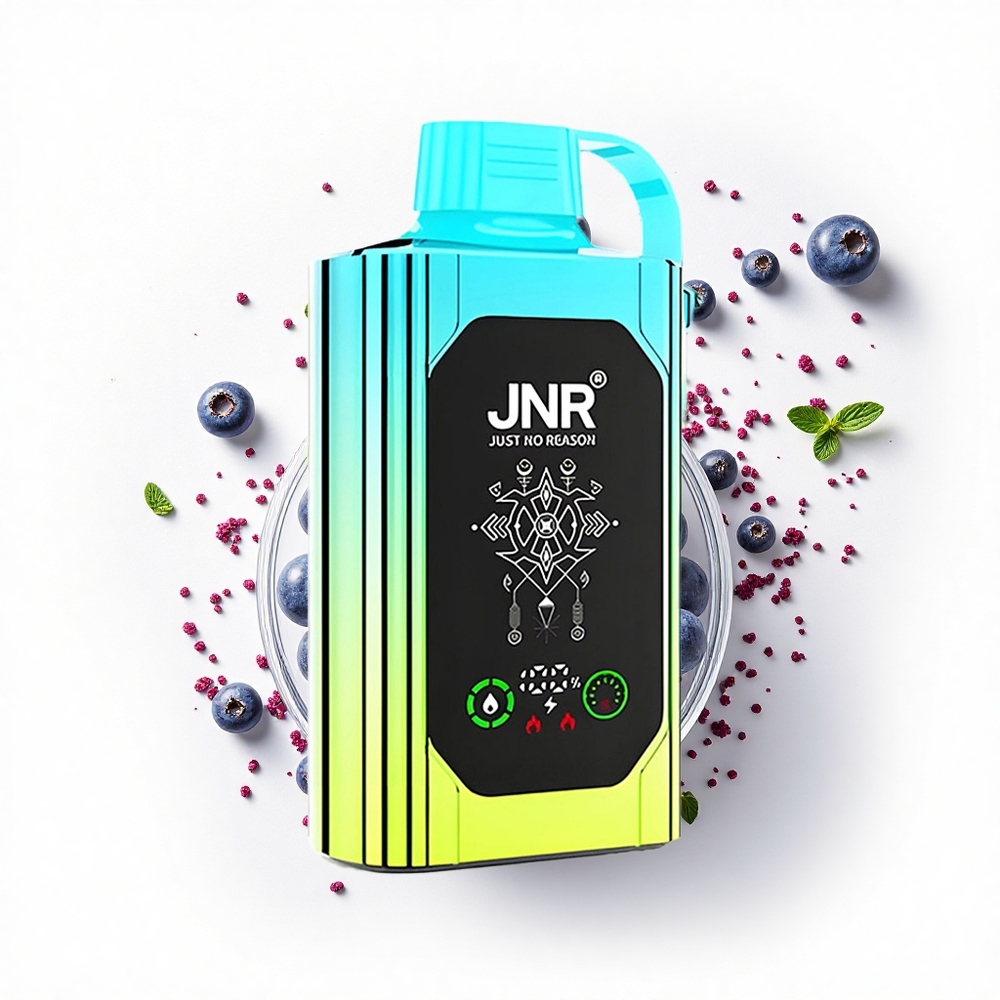 JNR Shisha Hookah Box 20500 Miętowa Jagoda z Podwójną Siatką i Szybkim Ładowaniem