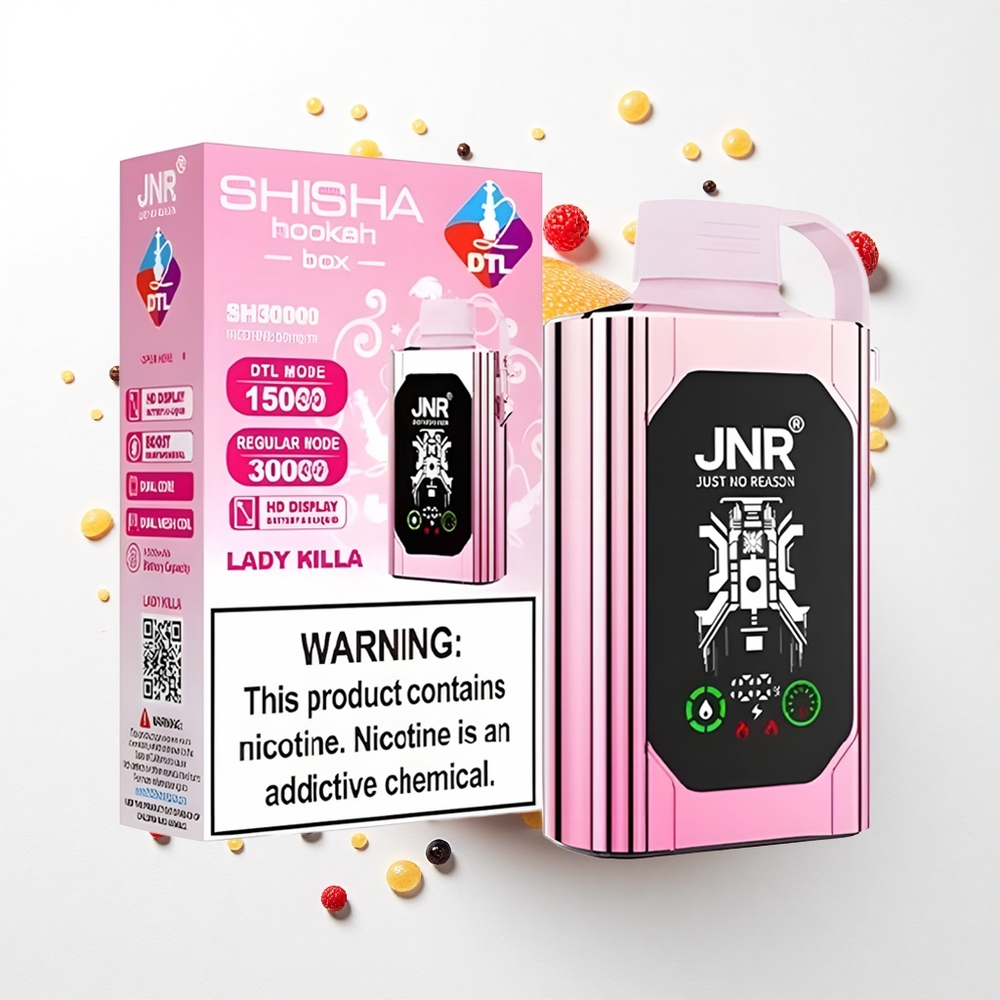 JNR Shisha Hookah Box 20500 Pani Zabójczyni HD Dual Mesh 25ml