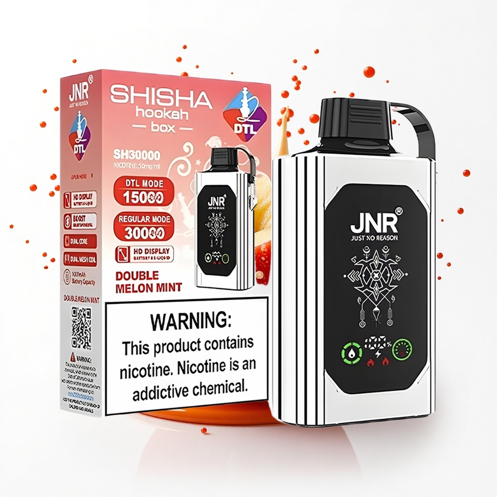 JNR Shisha Hookah Box 20500 Podwójne Jabłko HD Dual Mesh 25ml Type-C