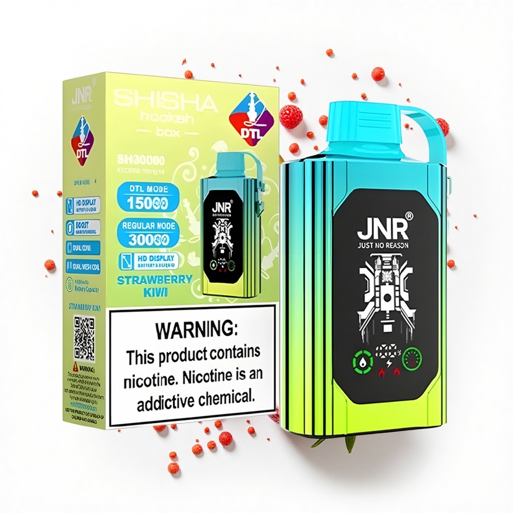 JNR Shisha Hookah Box 20500 Truskawka Kiwi HD Dual Mesh 25ml