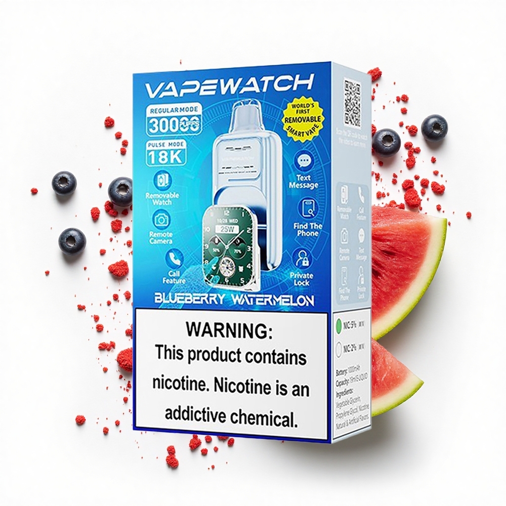 JNR VapeWatch 30000 Borówkowy Arbuz Dual Mesh 19mL 1000mAh