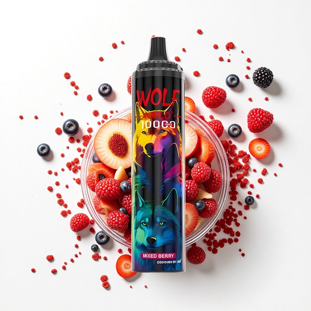 JNR Wolf Niplo 10000 Jagoda Mieszana 20ml 650mAh Typ-C