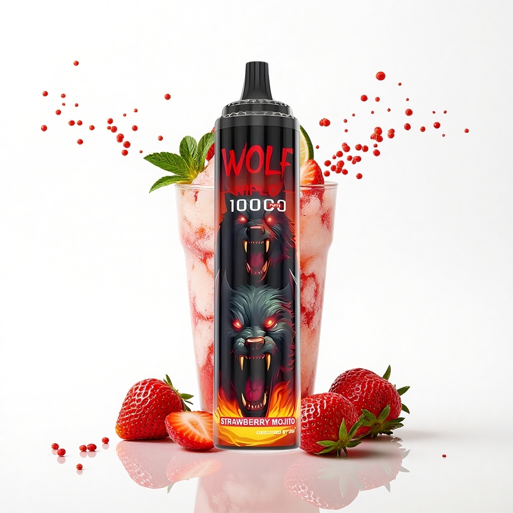 JNR Wolf Niplo 10000 Truskawkowa Mojito 20ml 1.0 Ohm