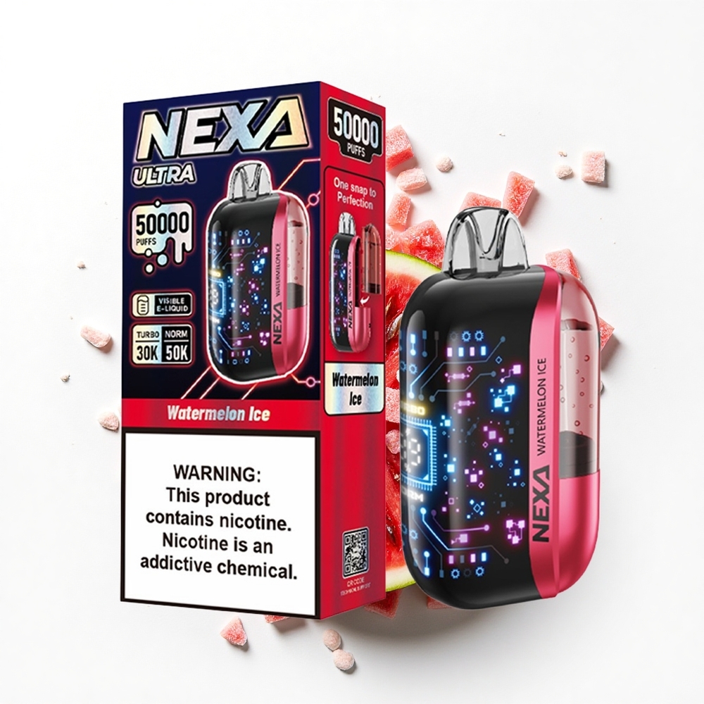 NEXA Ultra 50000 Puffs Arbuzowy Lód z Ekranem 3D i Typem-C
