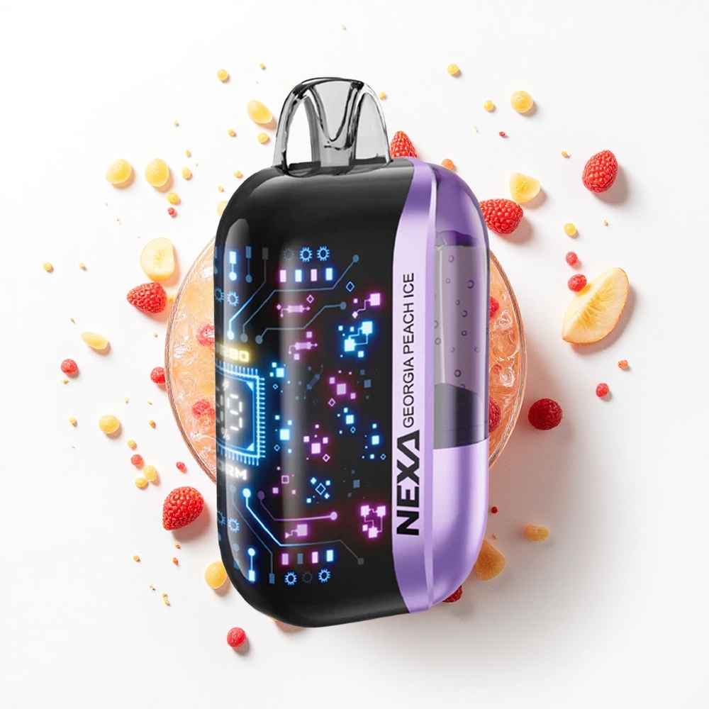 NEXA Ultra 50000 Puffs Brzoskwiniowy Lód z Wyświetlaczem 3D i Typem-C