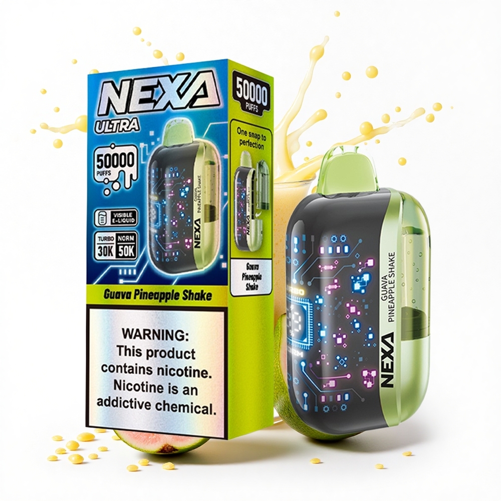 NEXA Ultra 50000 Puffs Guajawa Ananasowy Koktajl z 20ml i Typem-C