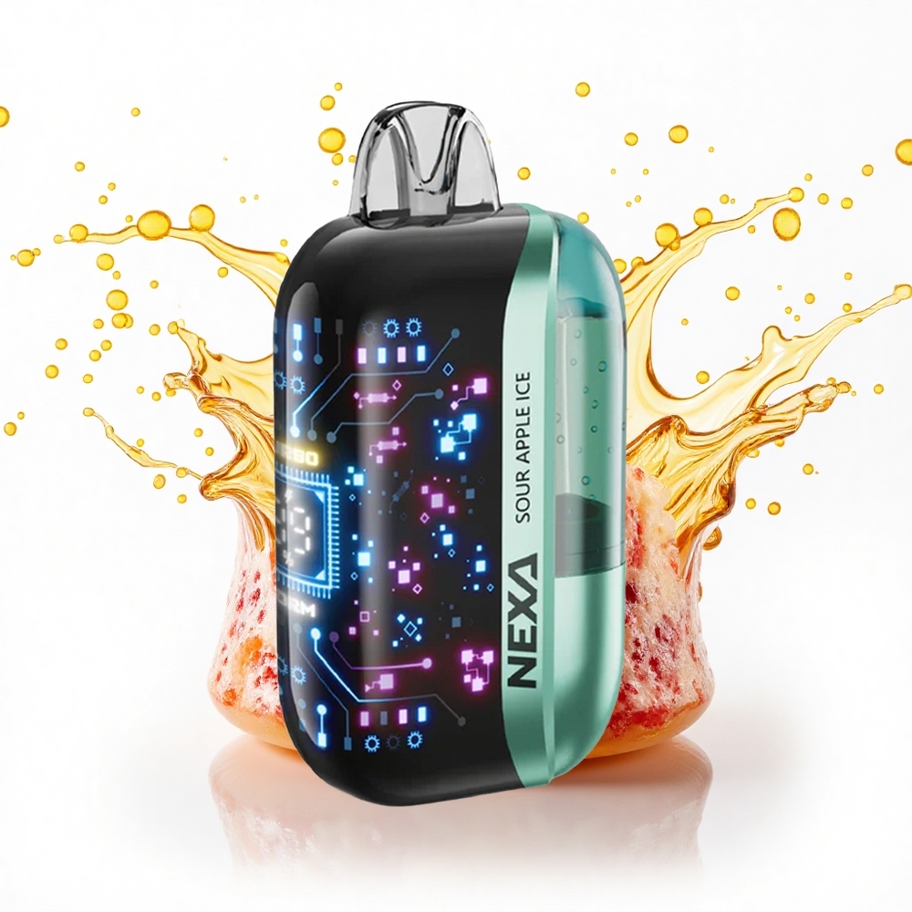 NEXA Ultra 50000 Puffs Kwaśne Jabłko Lód z 20ml i Typem-C