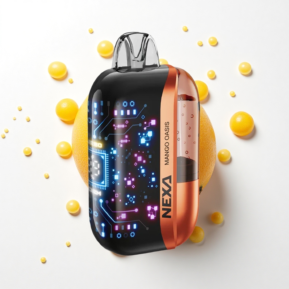 NEXA Ultra 50000 Puffs Mango Oaza z Ekranem 3D i Ładowaniem Typu-C
