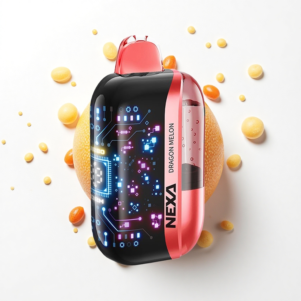 NEXA Ultra 50000 Puffs Smoczy Melon 50K z Wyświetlaczem 3D i Typem-C