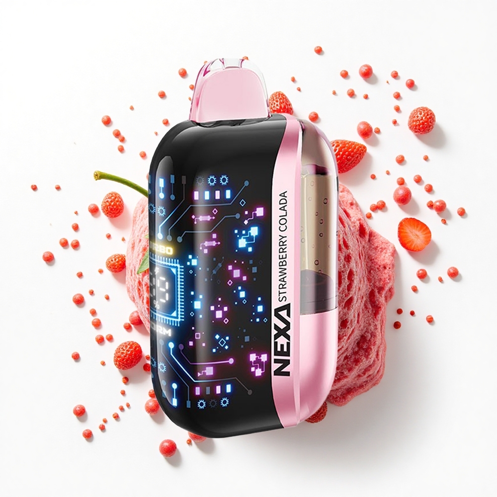NEXA Ultra 50000 Puffs Truskawkowa Colada z Ekranem 3D i Typem-C