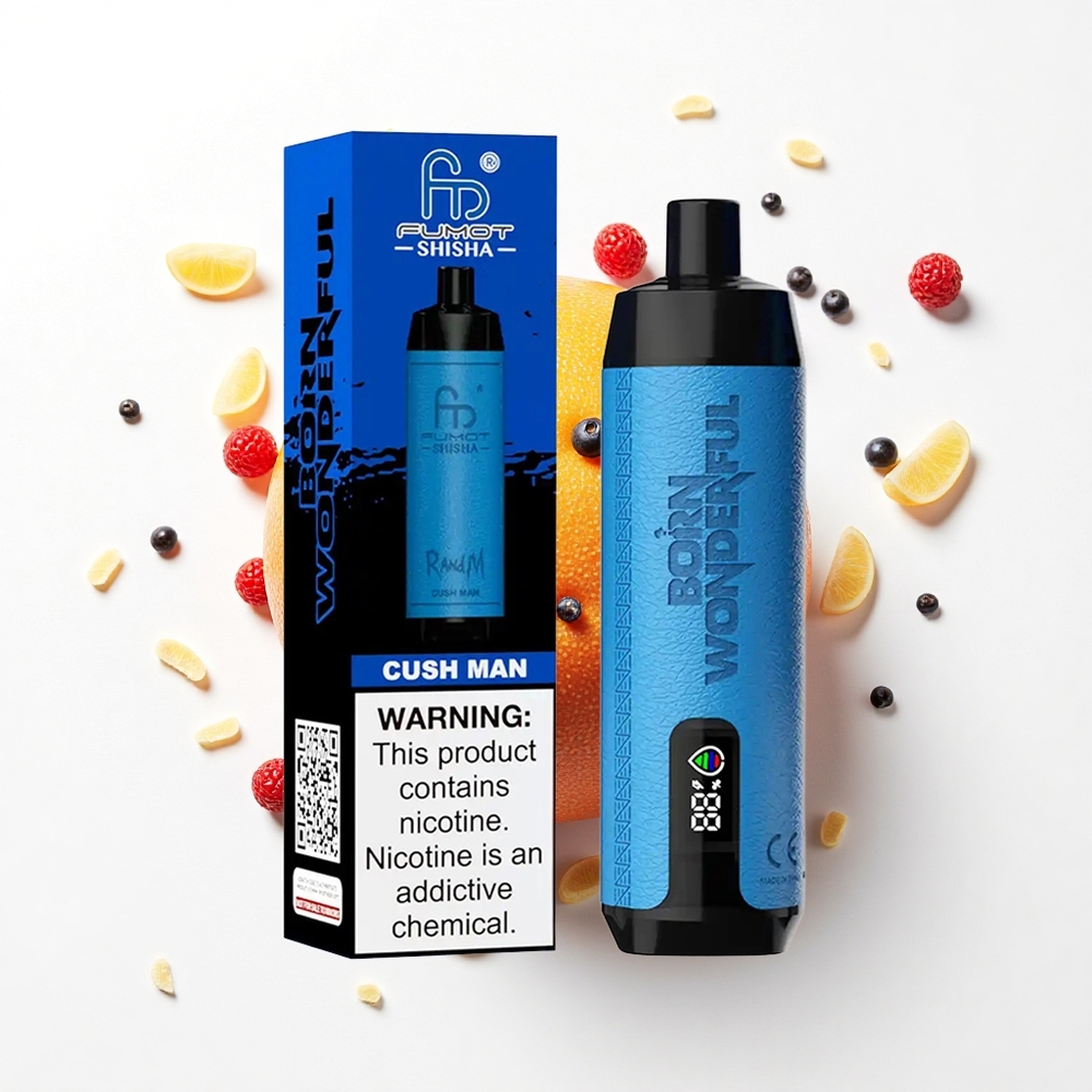 RandM Fumot Shisha 10000 Puffs Człowiek Poduszka LED Mesh 18ml