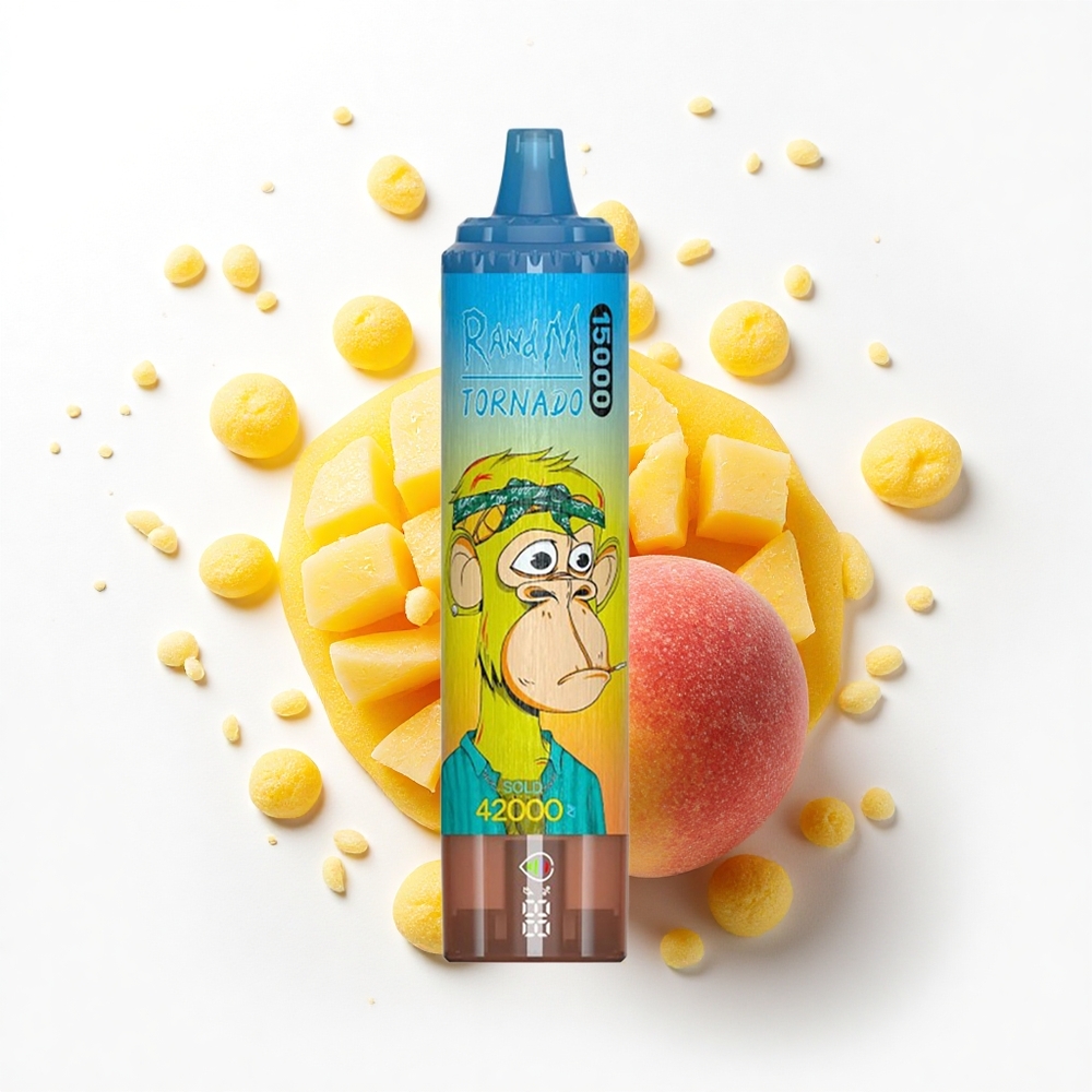 RandM Fumot Tornado 15000 Puffs Brzoskwinkowo-Mango 25ml 0.9 Ohm Mesh