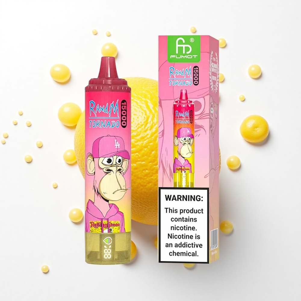 RandM Fumot Tornado 15000 Puffs Cytrynowy Wiatr 25ml Typ-C