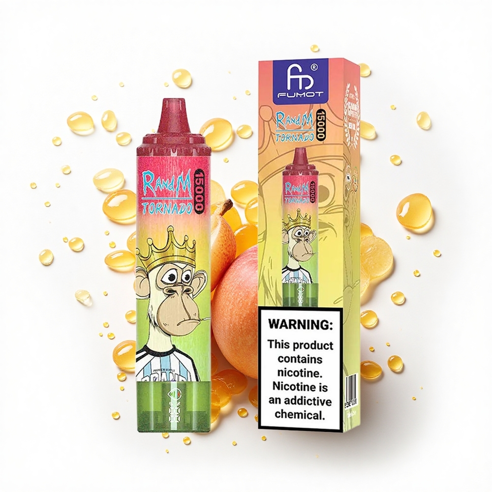 RandM Fumot Tornado 15000 Puffs Jabłko Brzoskwinia Gruszka 25ml Typ-C