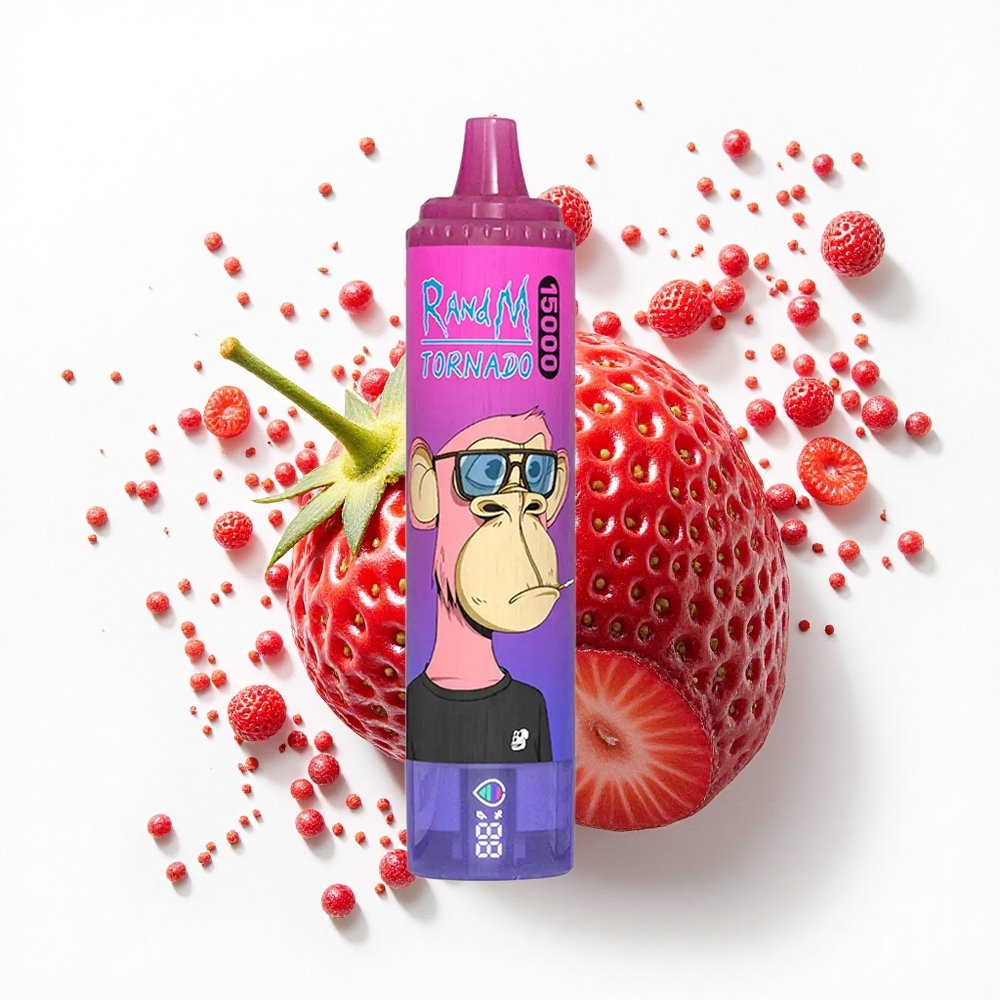 RandM Fumot Tornado 15000 Puffs Truskawkowy Winogronowy Mesh 25ml Typ-C