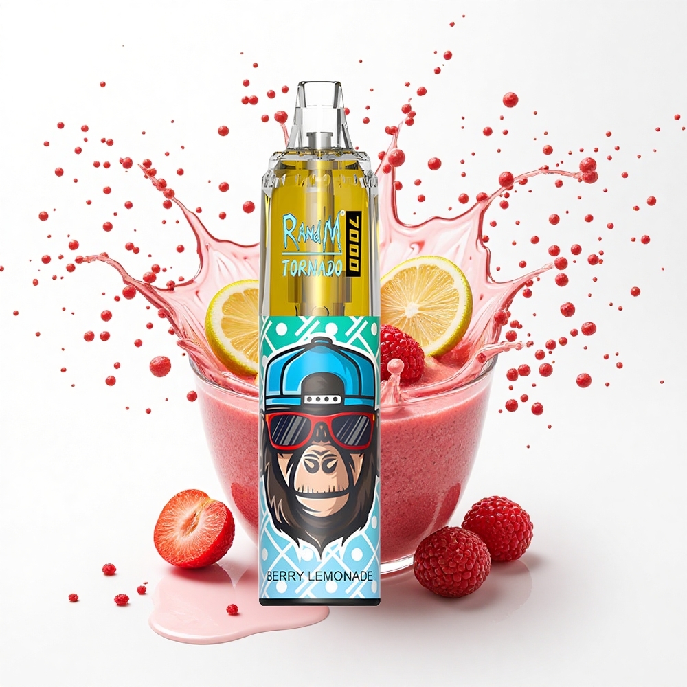RandM Fumot Tornado 7000 Puffs Berry Lemonade z 14 ML i Mesh Coil