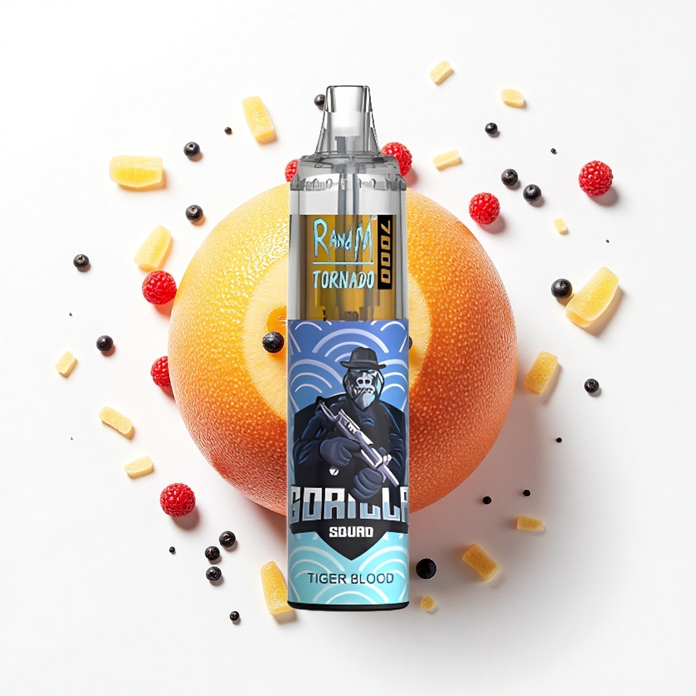 RandM Fumot Tornado 7000 Puffs Krwia Tygrysa Moc 7000