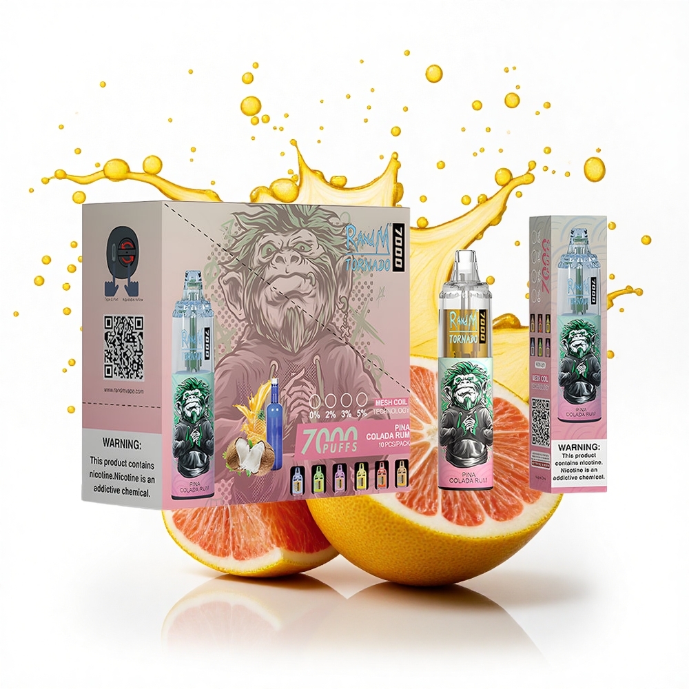 RandM Fumot Tornado 7000 Puffs Rumowa Kolada Mesh 14ML RGB