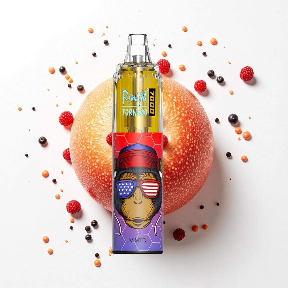 RandM Fumot Tornado 7000 Puffs Vimto Wirówka 14ML Type-C RGB