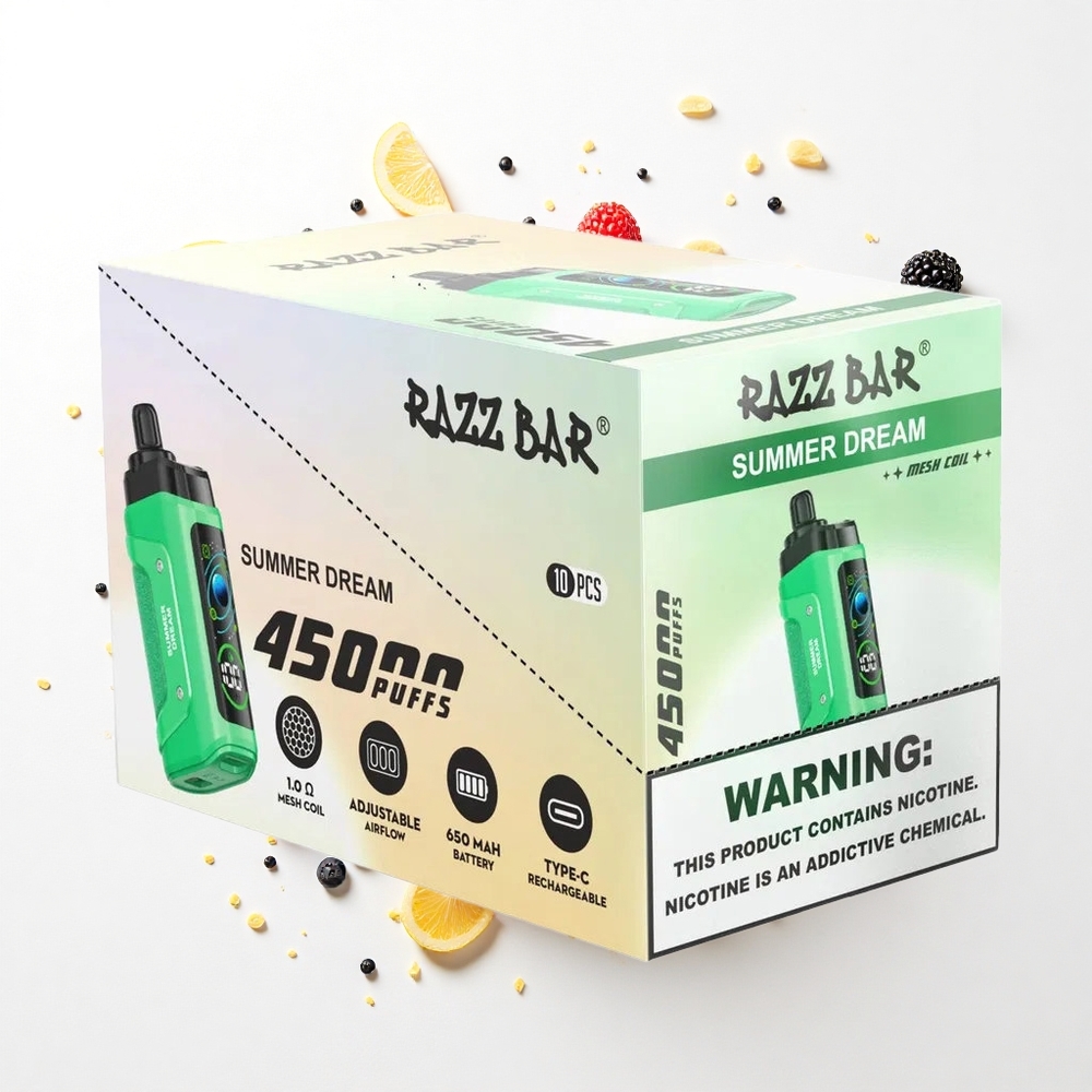 Razz Bar 45000 Puffs Letnia Marzenie 1.0 Ohm Typ-C