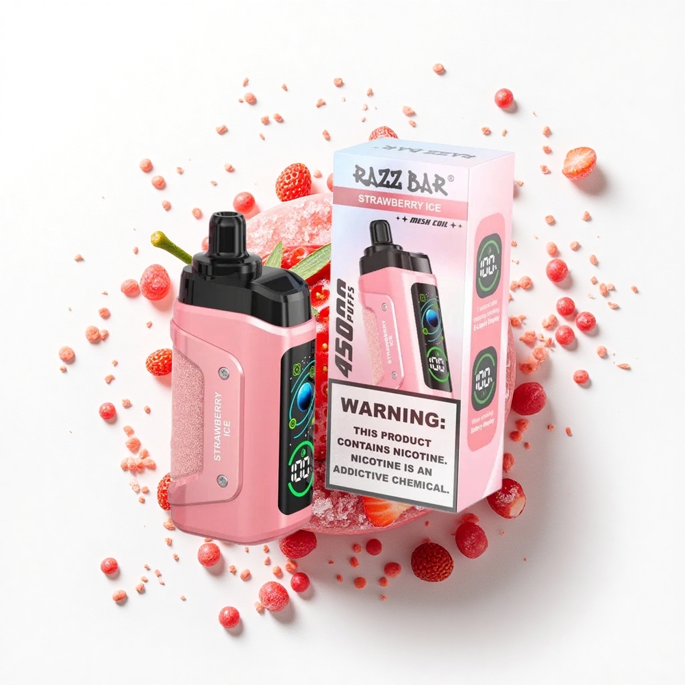 Razz Bar 45000 Puffs Truskawkowy Lód Typ-C 20 mg Siatka