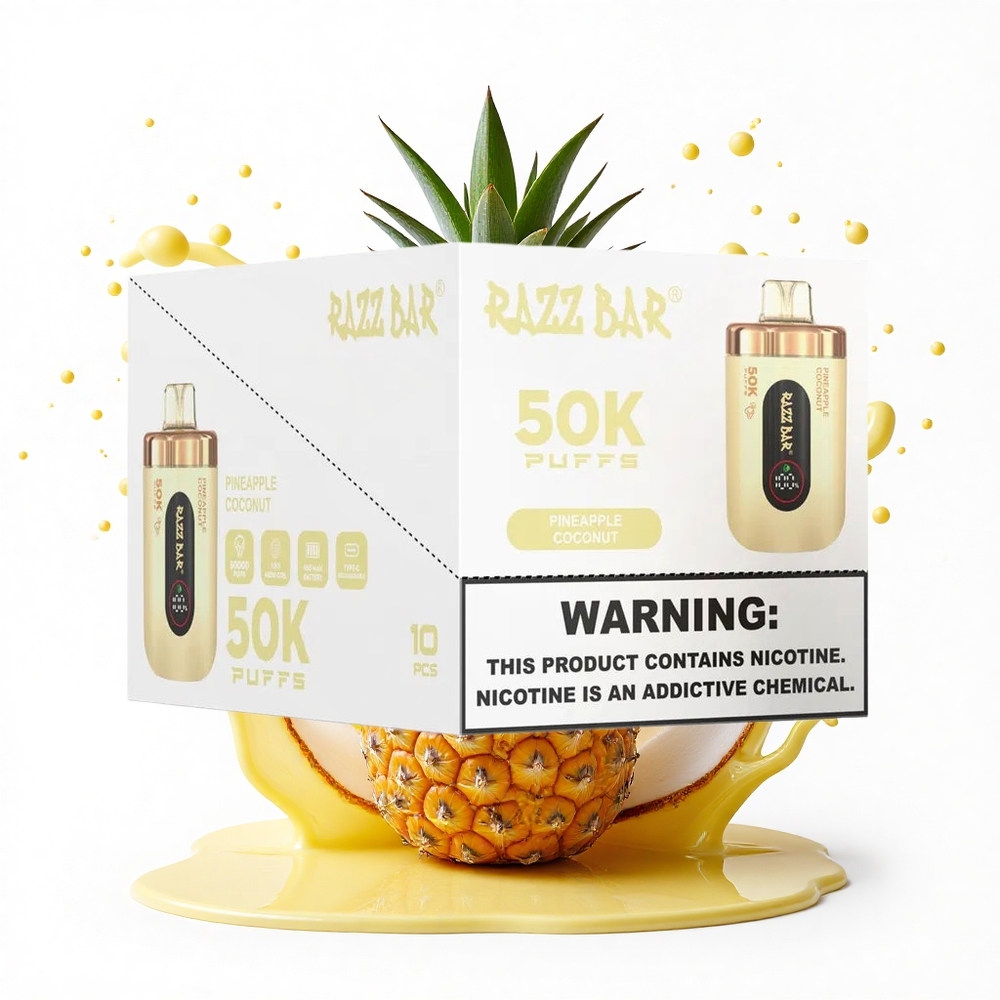 Razz Bar 50K Puffs Ananas Kokos Typ-C 2% Nikotyna