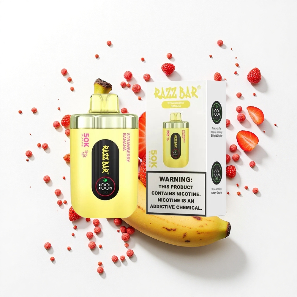 Razz Bar 50K Puffs Truskawkowo-Bananowa 1.0 Ohm Typ-C