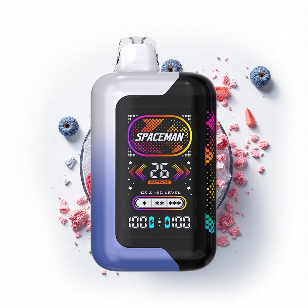 SMOK SPACEMAN SP40000 Puffs Lód Malinowy z Błękitem 1000mAh 20ml