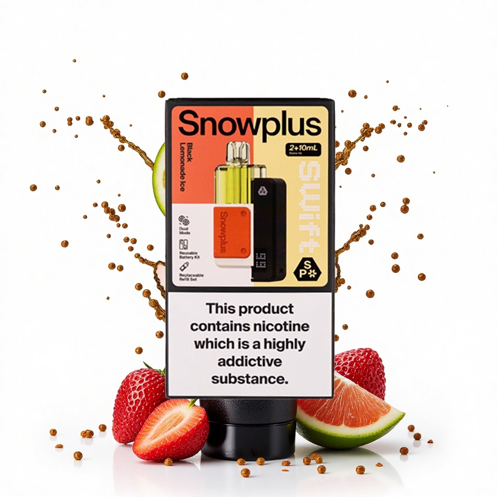 Snowplus Swift 5000 Puffs Czarna Lemonada Lodowa Podwójna Siatka 1000 mAh