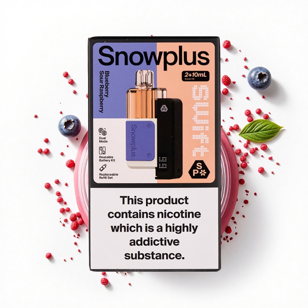Snowplus Swift 5000 Puffs Malinowa Kwaśna Jeżyna Podwójna Siatka 1000 mAh