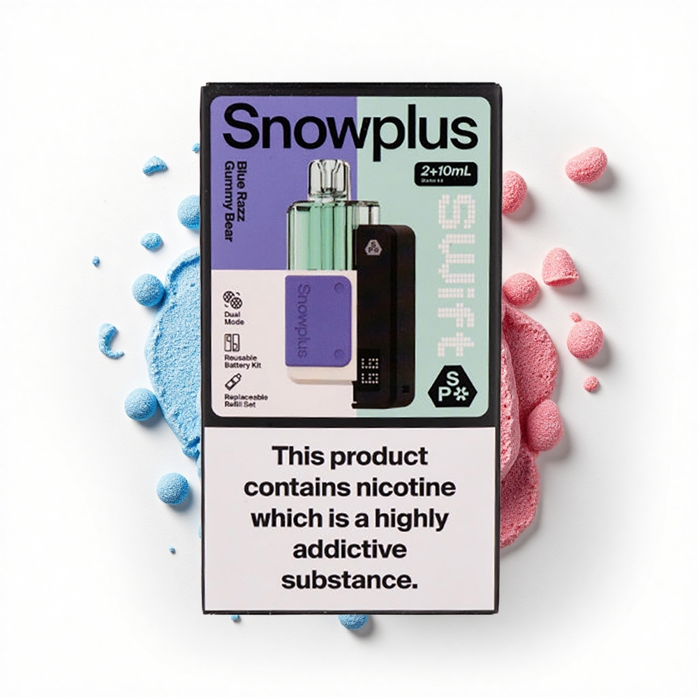 Snowplus Swift 5000 Puffs Niebieski Żelkowy Miś Dual Mesh 1000 mAh