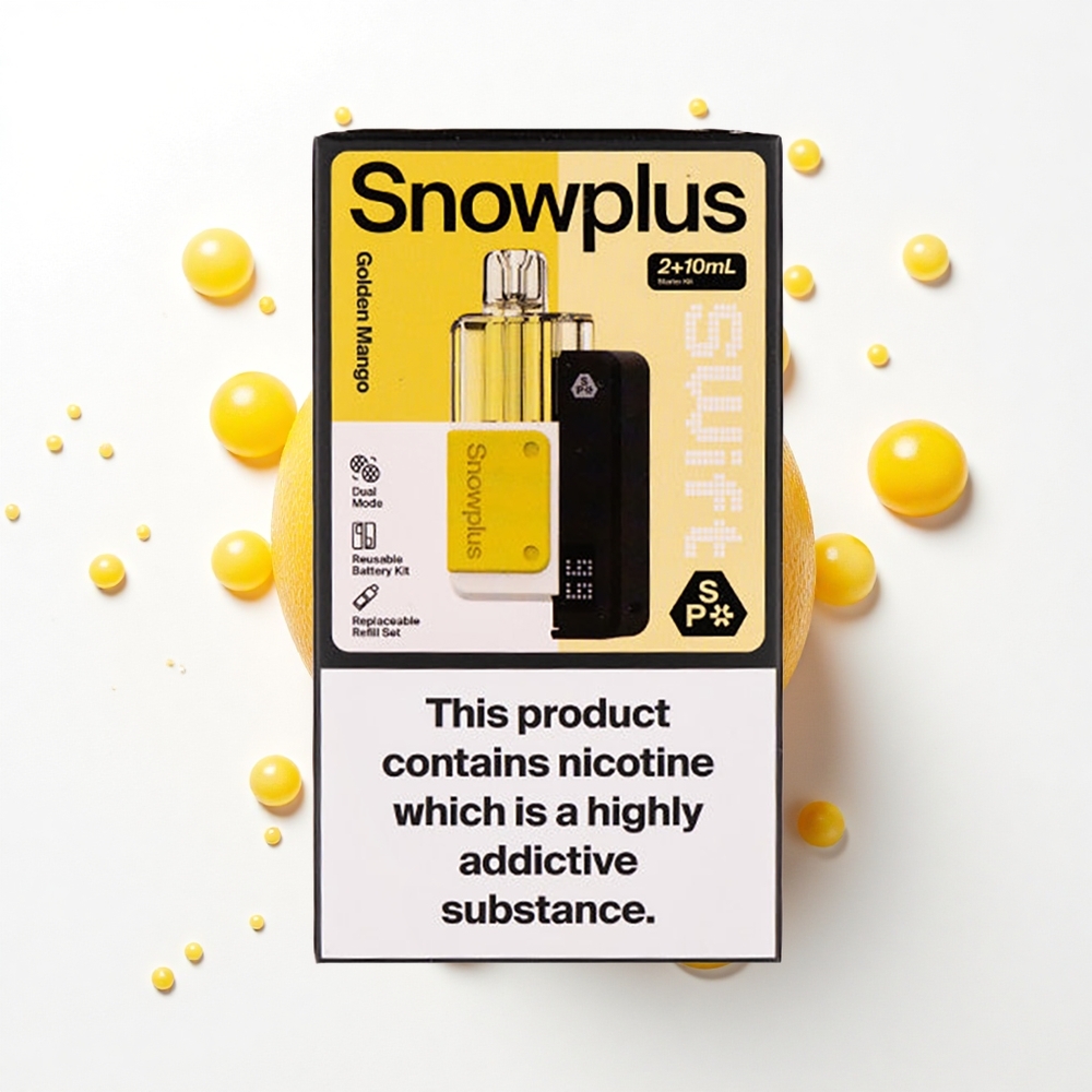 Snowplus Swift 5000 Puffs Złote Mango Podwójna Siatka 1000 mAh